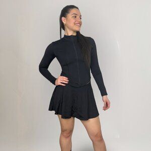 Lightweight Tennis Zipper Jacket - Black